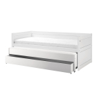 Lifetime kajuitbed met logeerbed en bedlade in het wit