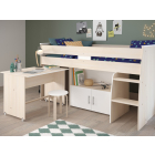 Halfhoogslaper Charly van PS Slapen, inclusief bureau en kastje