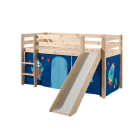 Halfhoogslaper met glijbaan  in astro thema van PS Slapen