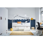Kajuitbed met Hut Cool Kids Wit 