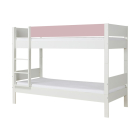 Manis-H Stapelbed Huxie wit met roze front.
