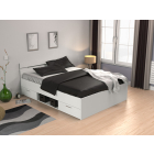 Twijfelaarbed met opbergruimte wit_Michigan_140x200