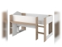 Ruimtebesparende halfhoogslaper Shelter met geïntegreerd bureau en ladder. Geschikt voor oudere kinderen (6+ jaar).