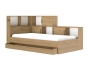Grote opberglade van het Erwann bed in Artisan Eiken look.