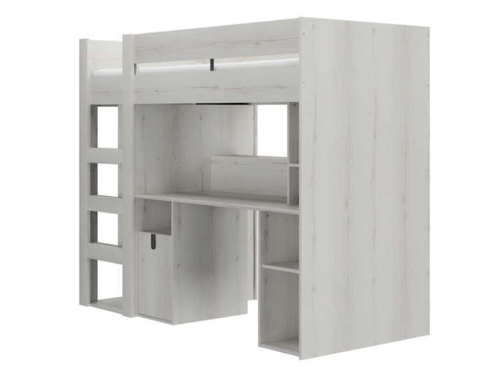 Hoogslaper-LUGANO-Wit-Zijaanzicht_PSSlapen