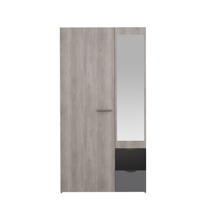 Kledingkast Fast grijseiken_Front_PSSlapen