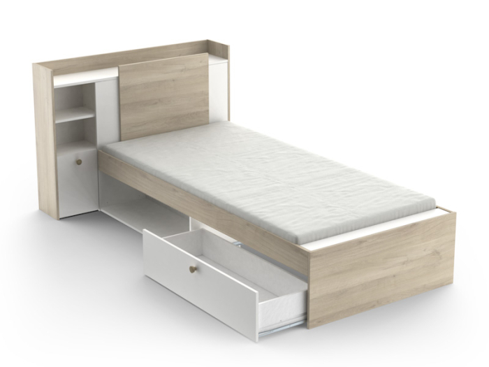 Life eenpersoonsbed wit eiken_385302_o_PSSlapen.