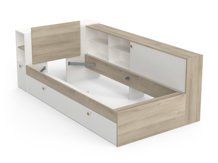 Life tienerbed wit eiken_basis_385304_PSSlapen