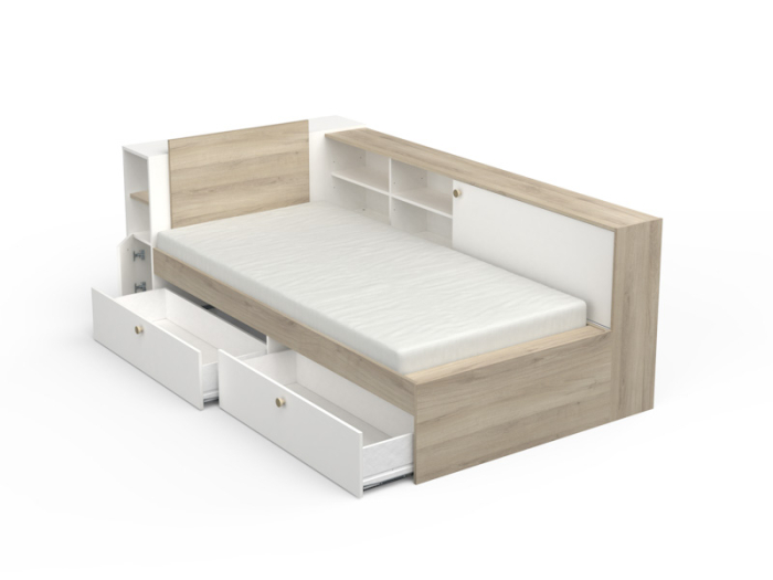 Life tienerbed wit eiken_bedlade open_385304_PSSlapen