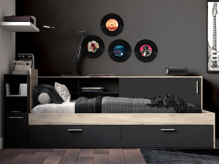 Tienerbed met opbergruimte _zwart eiken_385305_sfeer_PSSlapen