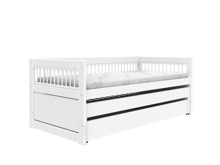 Lifetime kajuitbed Breeze met logeerbed en bedlade  in het wit