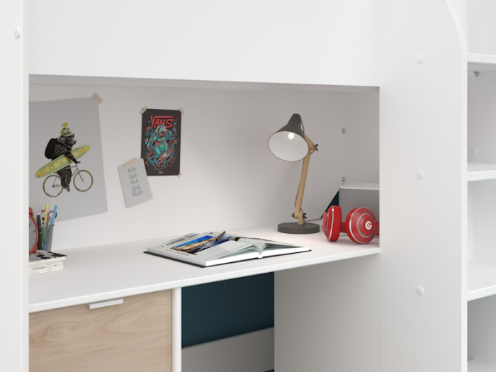 Witte Parisot halfhoogslaper met kast van PS Slapen