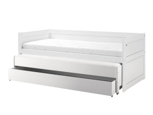 Lifetime kajuitbed met logeerbed en bedlade in het wit