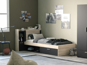 eenpersoonsbed life zwart eiken_385303_1_PSSlapen