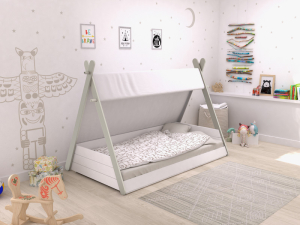 90 x 200 Kinderbed in Totem thema van PS Slapen