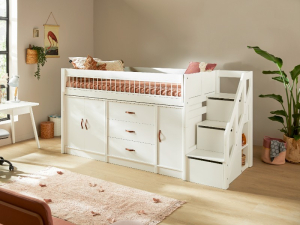 LifeTime halfhoogslaper van PS Slapen, inclusief trapkast en all-in-one module