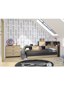 Tienerbed met opbergruimte_Tonight_van PSSlapen